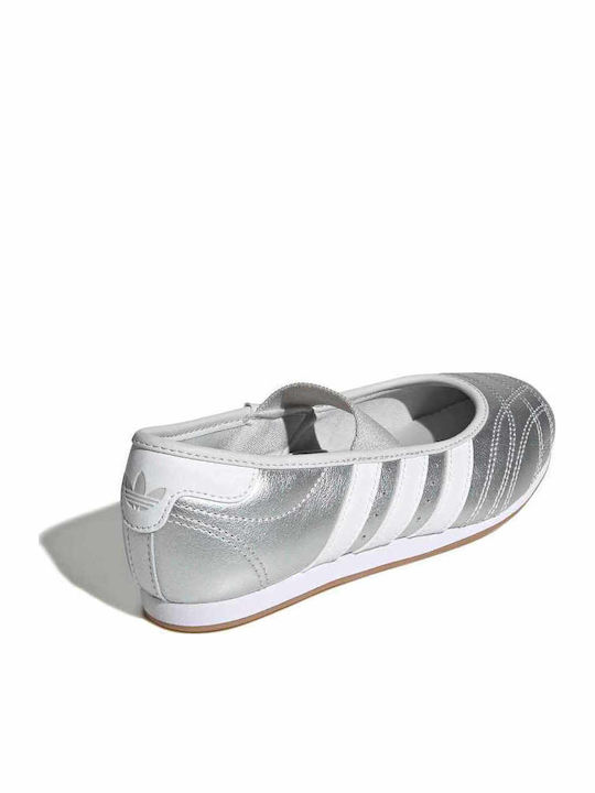 Kids Pumps & Ballerinas with Hoop & Loop Closure Silver