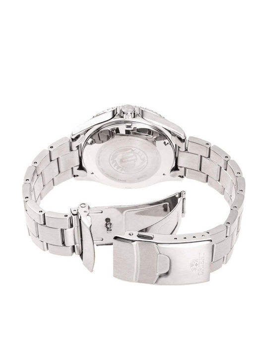 Orient Men's Automatic Watch with Silver Stainless Steel Bracelet