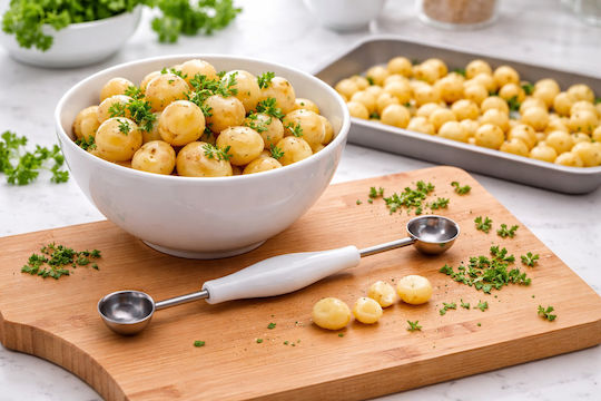 Svim Double Round Stainless Steel Spoon