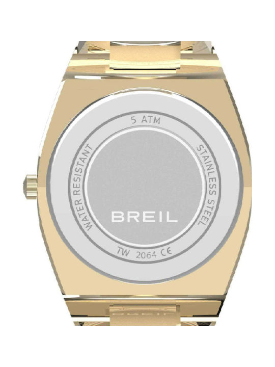 Breil Men's Battery Watch With Gold Stainless Steel Bracelet