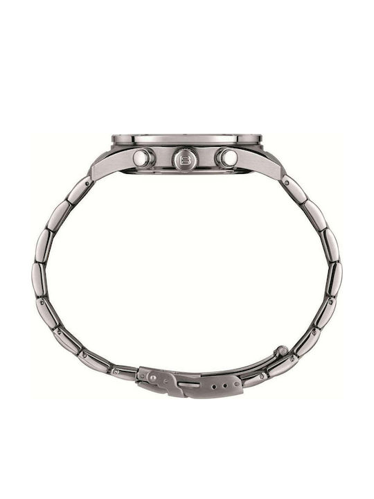 Breil Men's Battery Chronograph Watch With Grey Steel Bracelet