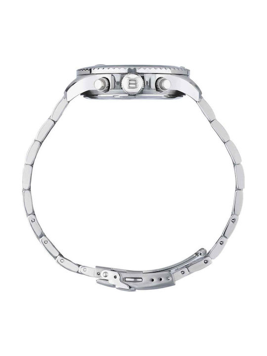 Breil Men's Battery Chronograph Watch With Silver Steel Bracelet