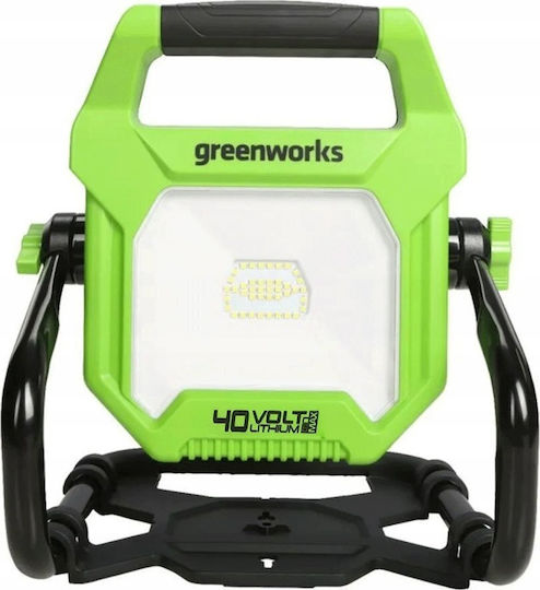 Greenworks Rechargeable LED Work Light with Brightness up to 2000lm