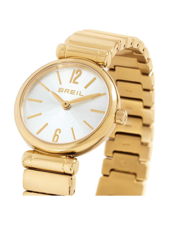 Breil Men's Battery Watch with Gold Stainless Steel Bracelet