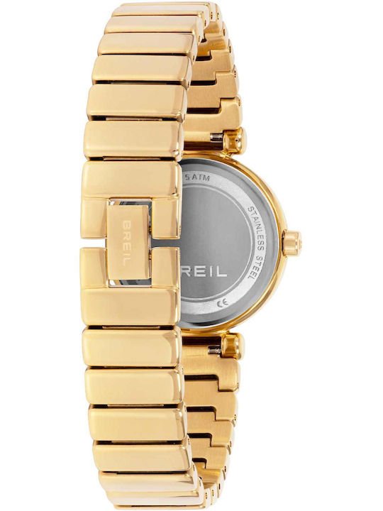 Breil Men's Battery Watch with Gold Stainless Steel Bracelet