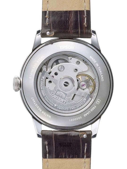 Orient Classic Bambino Men's Watch Automatic with Brown Leather Strap