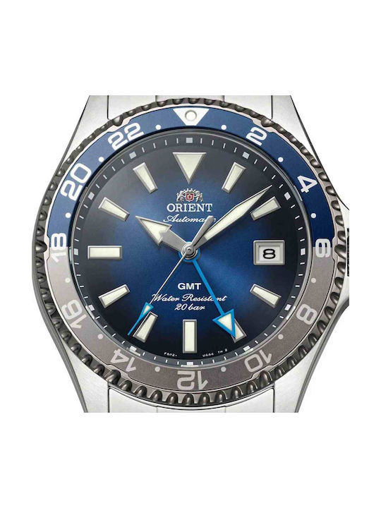 Orient Mako Men's Automatic Watch with Silver Metal Bracelet