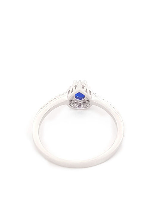 Damentringe mit Zirkon aus Silber