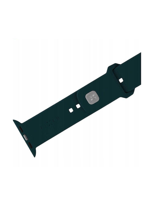 Комплект Спортни Силиконови Каишки Fixed Apple Watch 38 40 41 мм Тъмно Зелен Fixsst2-436-drgre