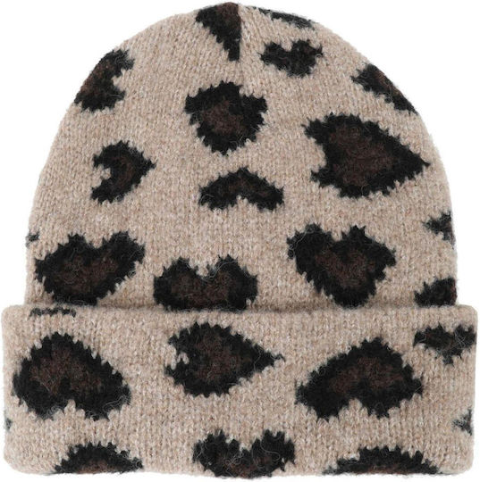 Beanie Unisex Strickmütze in Beige Farbe
