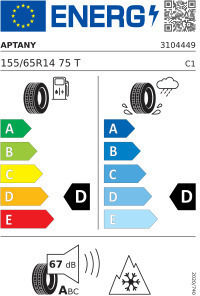 All Season Tire Aptany Rc501 155/65r14 75t