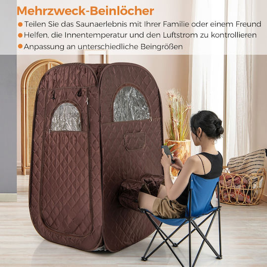 Costway Ατομική Σάουνα Εσωτερικού Χώρου Μ89xΒ89xΥ149cm Costway Ατομική Σάουνα Εσωτερικού Χώρου Μ89xΒ89xΥ149cm