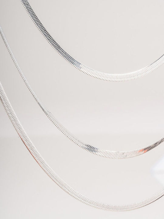 Late Again Triple Steel Necklace
