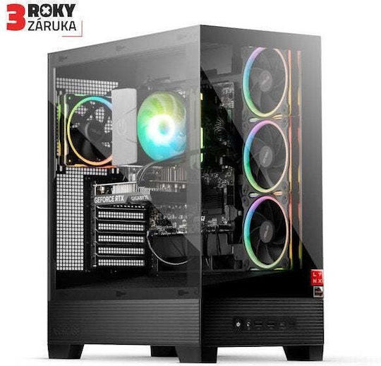 Lynx Challenger Гейминг Настолен Компютър (Ryzen 5-7600X/32GB DDR5/1.0TB SSD/GeForce RTX 5060/W11 Home)