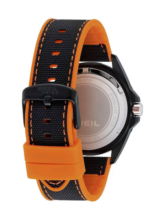 Breil Men's Battery Watch With Black Fabric Strap