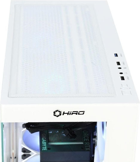 Hiro Aurora Гейминг Настолен Компютър (i7-14700F/32GB DDR4/1.0TB SSD/GeForce RTX 5060/W11 Home)