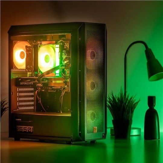 Lynx Challenger Гейминг Настолен Компютър (i5-14400F/32GB DDR5/1.0TB SSD/GeForce RTX 5060/W11 Home)