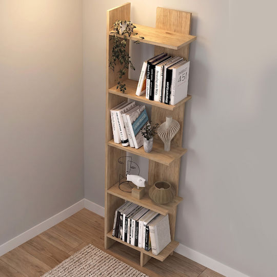 Bookcase Sepet Oak 48x22x170cm