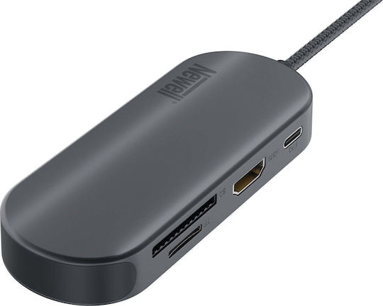 Newell USB 3.0 Hub with USB-C Connection Grey