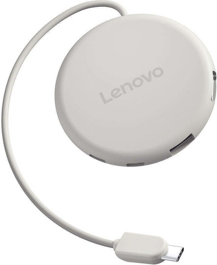 Lenovo USB 3.2 Hub with USB-C Connection Grey