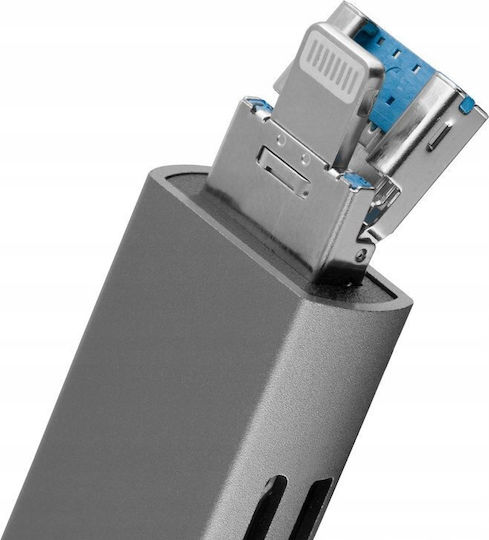 JJC Kartenleser Speicherkarte Kartenleser JJC CR-UCL1 Graue SD microSD
