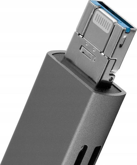 JJC Kartenleser Speicherkarte Kartenleser JJC CR-UCL1 Graue SD microSD