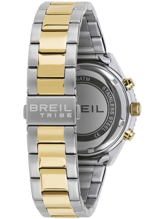 Breil Men's Battery Chronograph Watch With Silver Steel Bracelet Ew0720