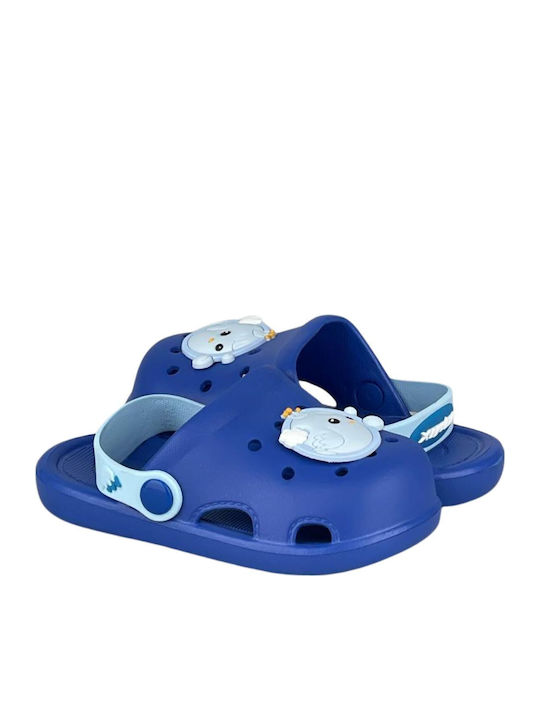 Kids Blue Beach Clogs