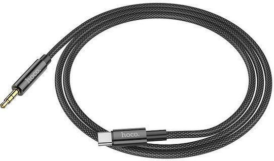 Hoco USB-C кабел мъжки - 3,5 мм Черен 1m TM00405-999