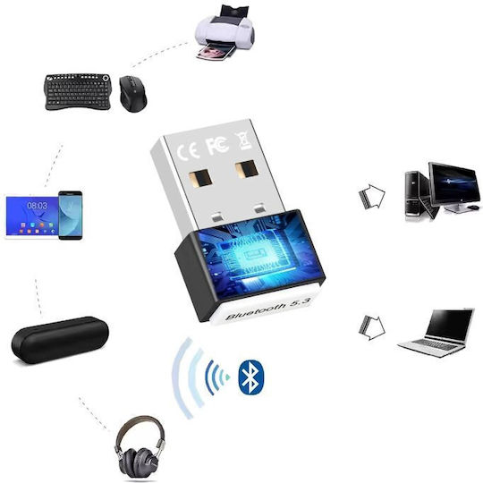 Mozos USB Bluetooth 5.3 Адаптер с Разстояние 20m (SP01_14797741)