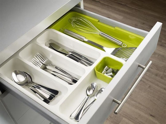 Joseph Joseph Tavă pentru tacâmuri de sertar din plastic 36.5x28.3x5.5cm Gri Joseph Joseph Tavă pentru tacâmuri de sertar din plastic 36.5x28.3x5.5cm Gri