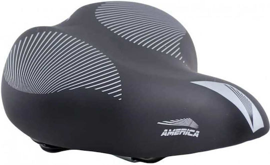 Monte Grappa America Black Bicycle Saddle City