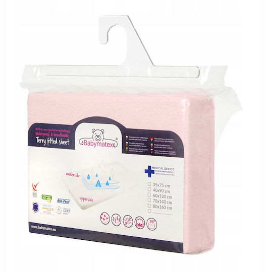 Multitex Wasserdichtes Baby Matratzenschoner Für Krippe Frotte mit Vlies Zusammensetzung mit Elastische Bänder 70x140x10cm