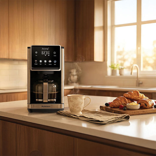 Rohnson Aroma+ Програмируема Филтърна Кафемашина 900W
