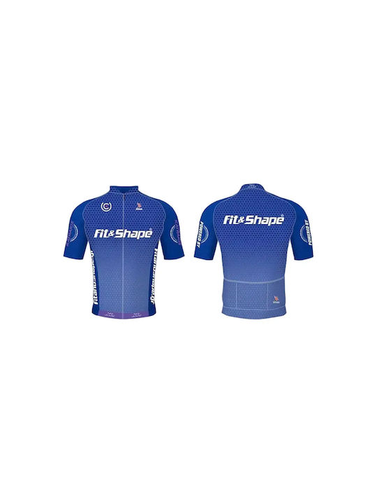 Kovanis Herren Kurze Ärmel Fahrradtrikot Straße Blau Kovanis Herren Kurze Ärmel Fahrradtrikot Straße Blau