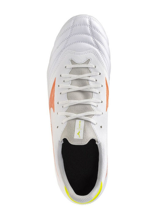 Mizuno Morelia Neo FG Football Shoes with Cleats White
