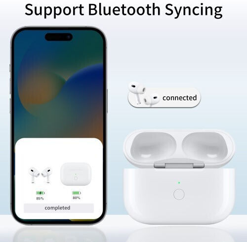 A003p Charging Case Built-In Battery 680mah Apple AirPods Pro 1 2 White
