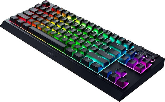 Razer Blackwidow V4 Безжична Гейминг Механична Клавиатура Tenkeyless с Razer Orange Превключватели и RGB Осветление (Английски UK) Оранжева