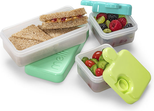 Melii Kinderlebensmittelbehälter Abendessen-Set aus Silizium 0,2 Liter Lila