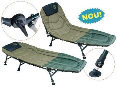 Pat pliant fără saltea simplu verde