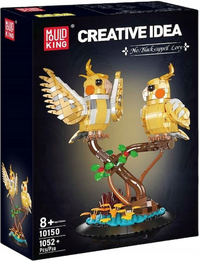 Mould King Building Blocks Black-capped Lory for 8+ Years 1052 Pieces