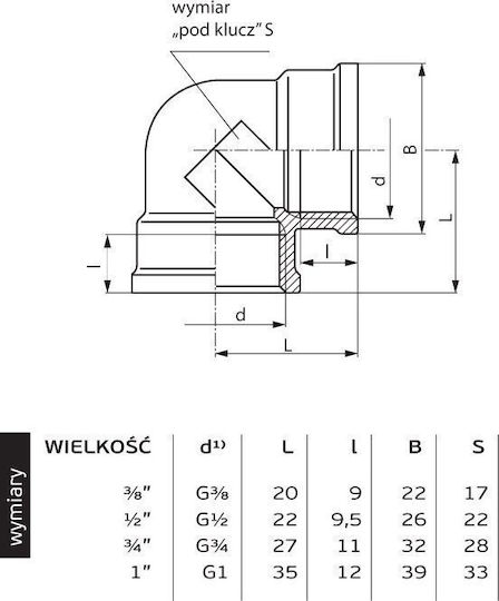 Perfexim Female Brass Pipe Connection 1" 07-213-0250-000