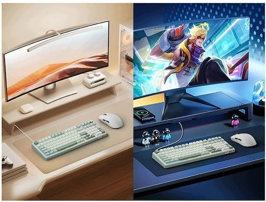 Royal Kludge RK R98Pro Гейминг Клавиатура с Небесносини превключватели и RGB осветление (Английски US) Небесносин цвят