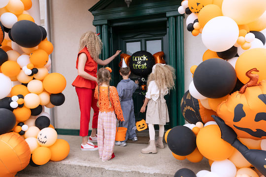 PartyDeco Halloween Folien Luftballon Jumbo Orange 161cm