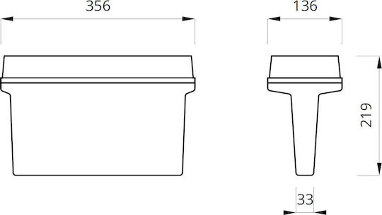 Awex Helios Ds IP65 LED Аварийна Светлина Централна Батерия HDL 1.2W F CB OP HDL 1.2W F CB OP