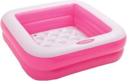 Intex Piscină pentru copii pătrată gonflabilă roz