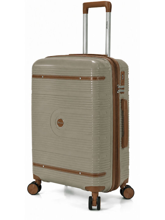 Benzi Großer Hartschalen Reisetrolley Braun Höhe 75cm