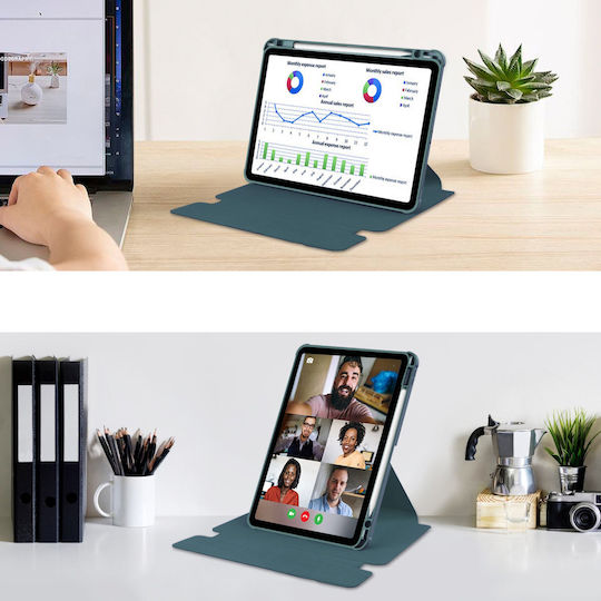Uniq 360 Калъф за таблет Клавиатура Apple iPad 10.9 2022 Gen 10 11 2025 A16 Gen 11 Apple iPad 11 2025 Apple iPad 10 2024 Зелен Защитен