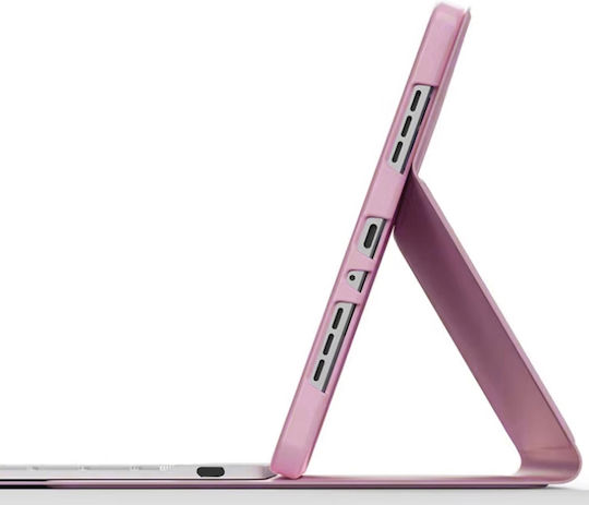 4KOM L Защитен калъф с клавиатура Galaxy Tab S10 Lite 10.9'' Sm-x406 Sm-x400 2025 Розов