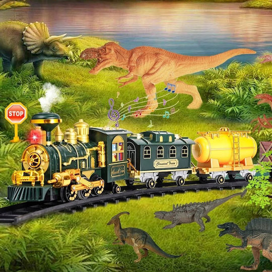 Lean Toys Релси Със Звук,Светлина и Дим за 3+ Годишни